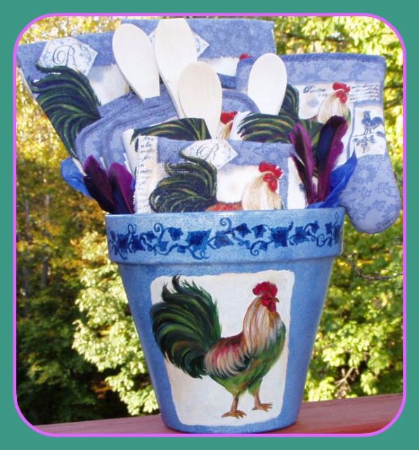 Glorious Rooster Fantasy Giftcrock